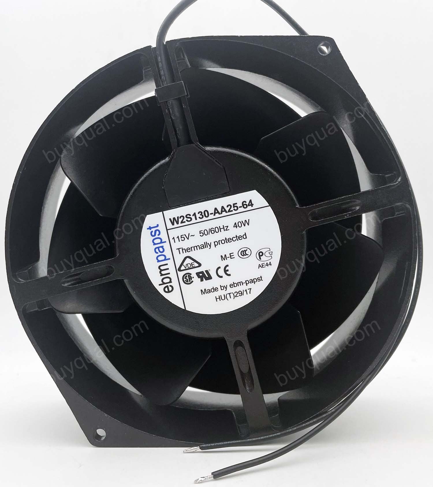 Ebmpapst W2S130-AA25-64 115V 40W 2wires Cooling Fan - New Ebmpapst W2S130-AA25-64 115V 40W 2wires Cooling Fan - New